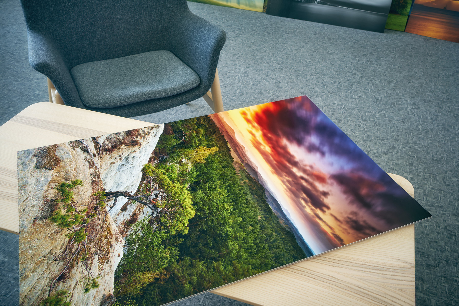 Ukázka fotoobrazu na desce od studia Pikitia